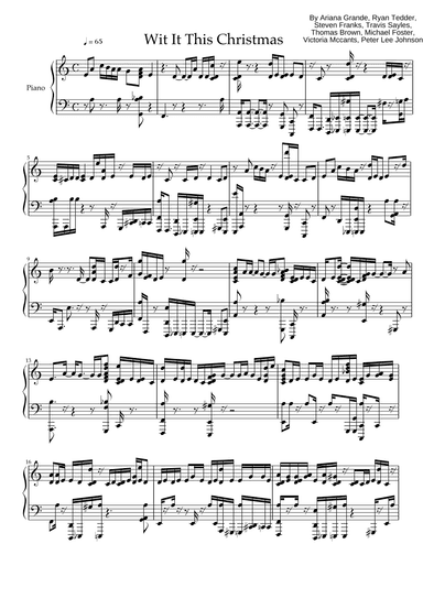 Wit It This Christmas (arr. Cheyann Bates)