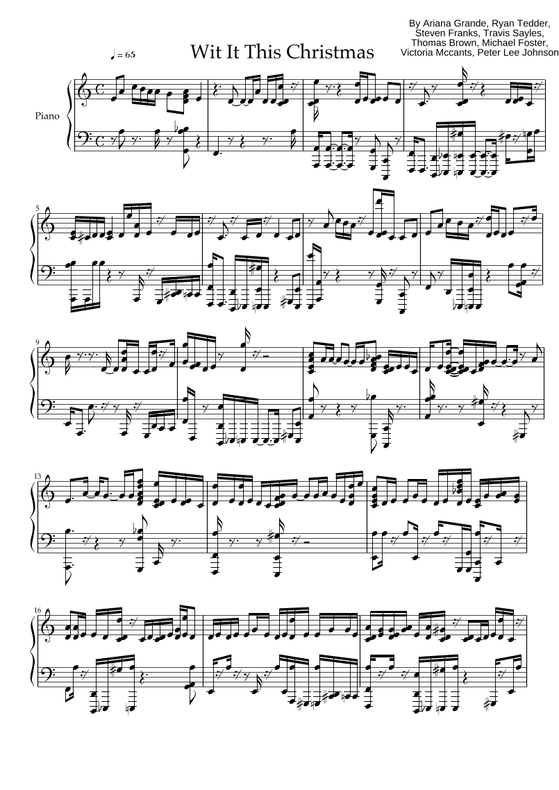 Wit It This Christmas (arr. Cheyann Bates)