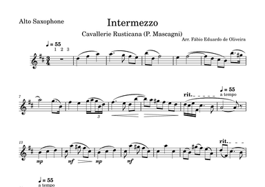 Intermezzo (Cavalleria Rusticana) - Easy Arrangement (arr. Fabio Eduardo de Oliveira)