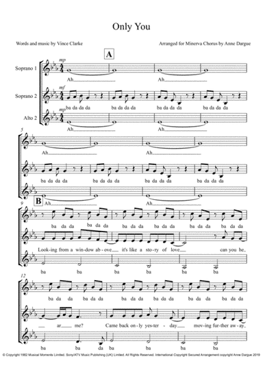 Only You (arr. Anne Dargue)