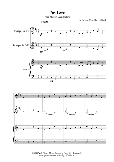 I'm Late (arr. Karen Gueiros)