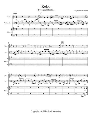 Kolob - piano trio (arr. Phyllis Hopper)
