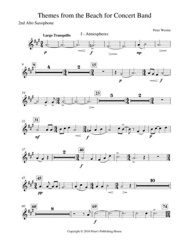 Themes from the Beach 2nd Alto Saxophone