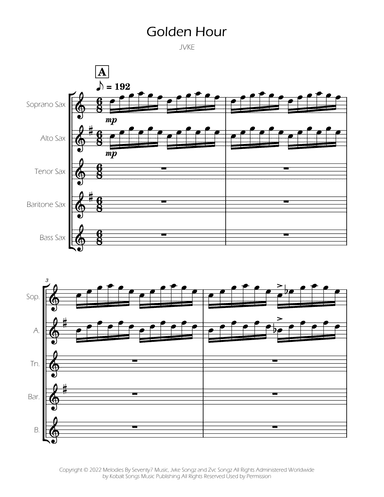 Golden Hour (arr. Ygor Nunes)