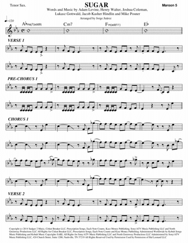 Sugar (arr. Jorge Juárez)