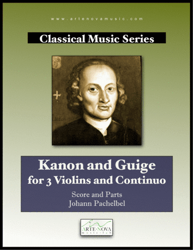Kanon and Guige for 3 Violins and Continuo (arr. Arte Nova Music Lab)