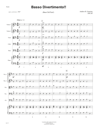 Basso Divertimento! (Bass Clef Fun!)