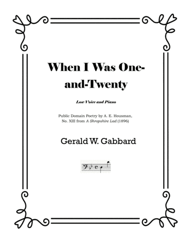 When I Was One-and-Twenty (1990)