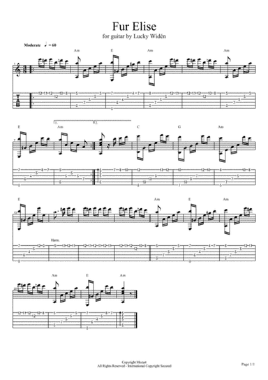 Fur Elise (arr. Lucky Widén)