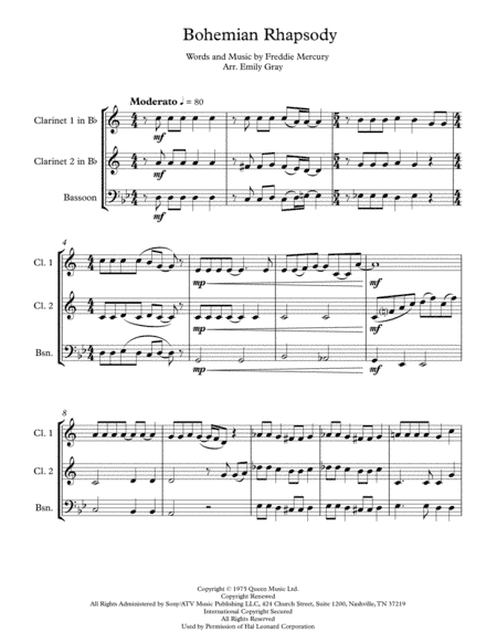 Bohemian Rhapsody (arr. Emily Gray)