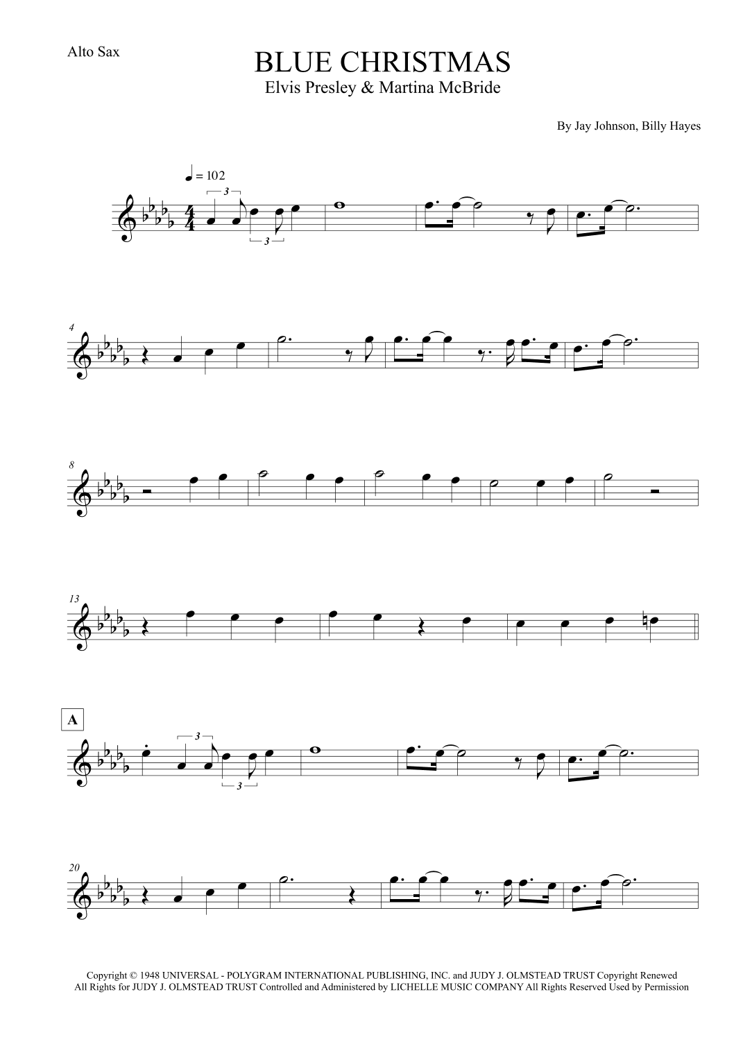 Blue Christmas (arr. Leo Silva)