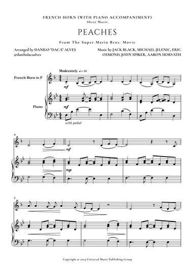 Peaches (arr. Danilo "Daca" Alves)