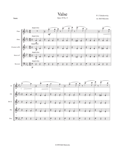 Valse Op. 39 No. 9 (arr. Bill Malcolm)