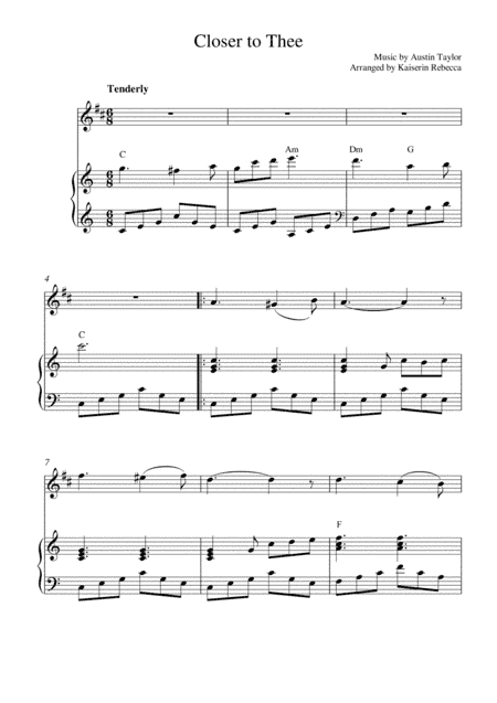 Closer to Thee (arr. Kaiserin Rebecca)