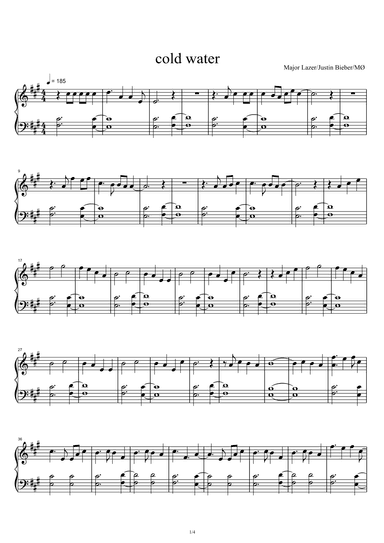 Cold Water (arr. Major Lazer feat. Justin Bieber and MØ)