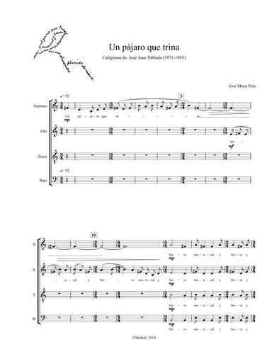 Un pajaro que trina