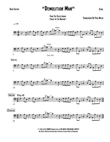 Demolition Man (arr. P Welsh)