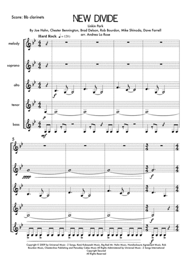 New Divide (arr. Andrea La Rose)