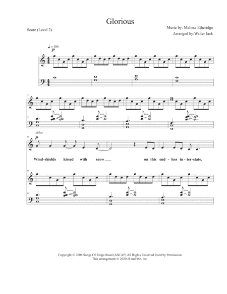 Glorious (arr. W. Jack)