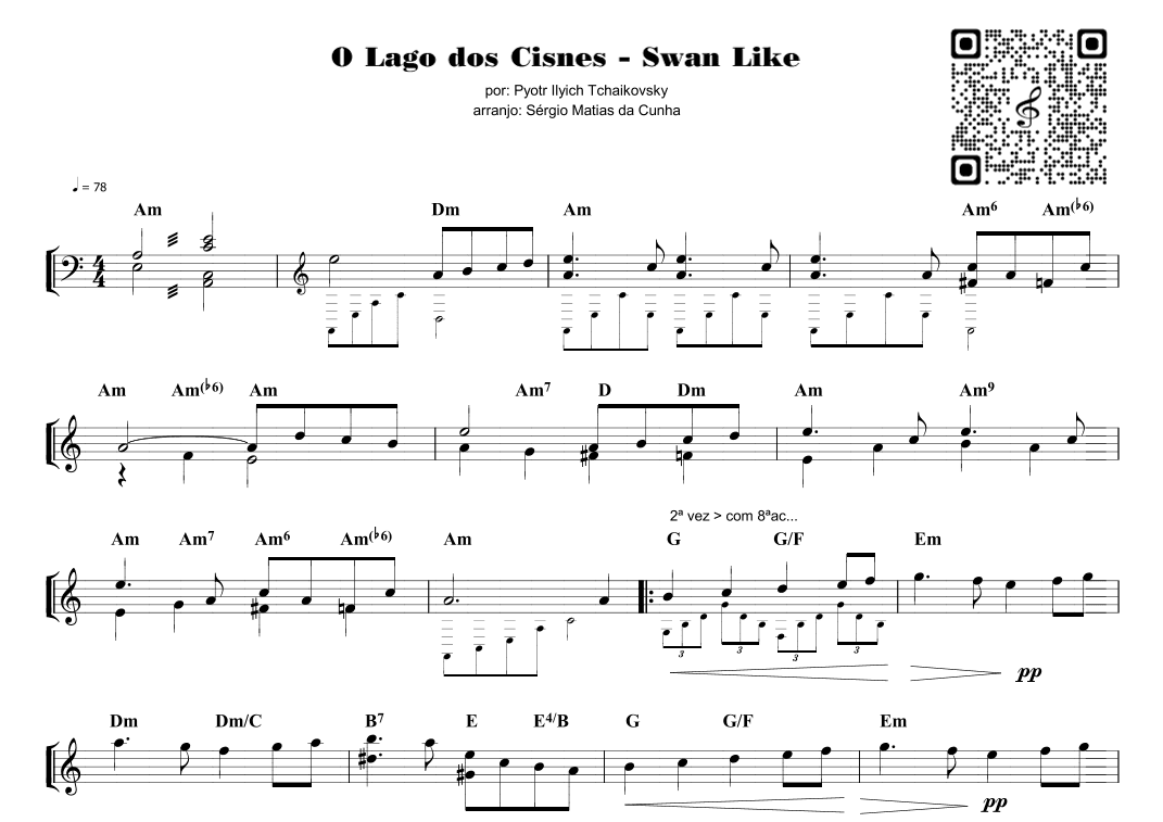 O Lago dos Cisnes - Swan Like (arr. Sérgio Matias da Cunha)