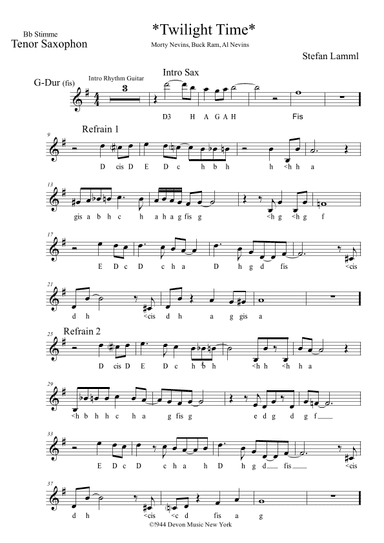 Twilight Time (arr. Stefan Lamml)