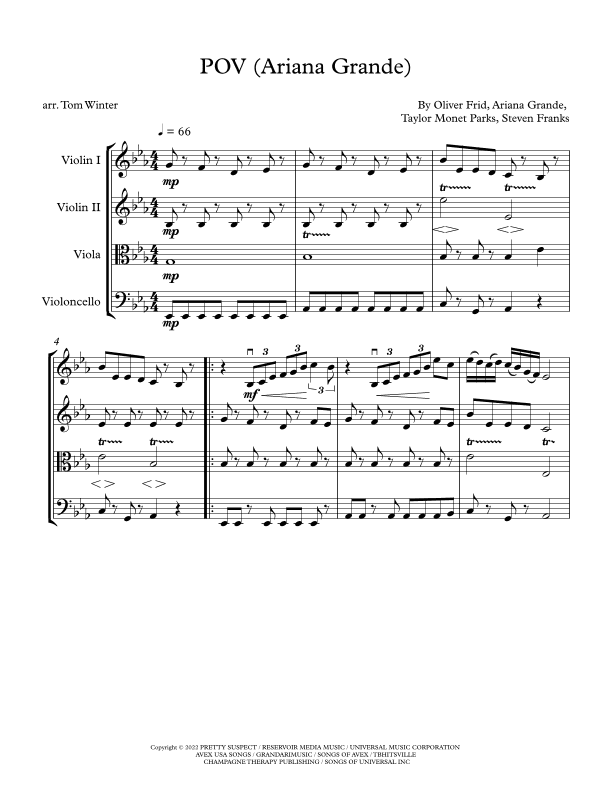 Pov (arr. Tom Winter)