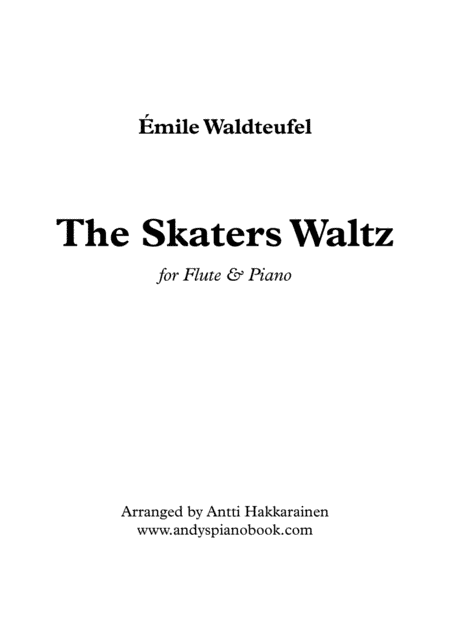 The Skaters Waltz - Flute & Piano (arr. Antti Hakkarainen)