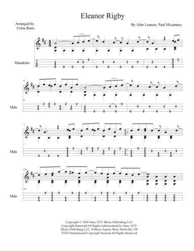 Eleanor Rigby (arr. Colin Botts)