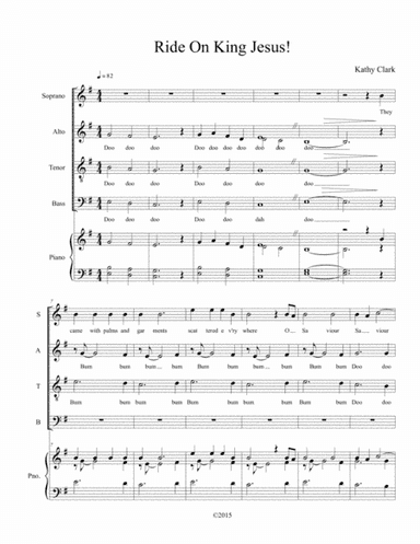 Ride On, King Jesus (arr. Kathy Clark)