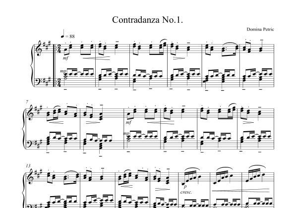 First Contradanza