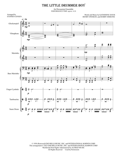 The Little Drummer Boy (arr. Stephen Jensen)