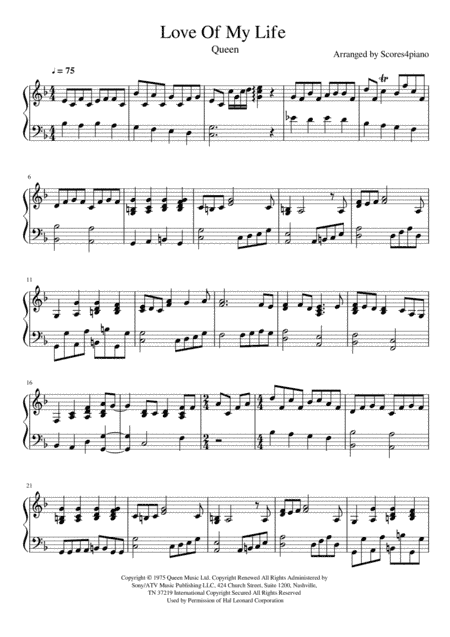 Love Of My Life (arr. Jake Cheong)