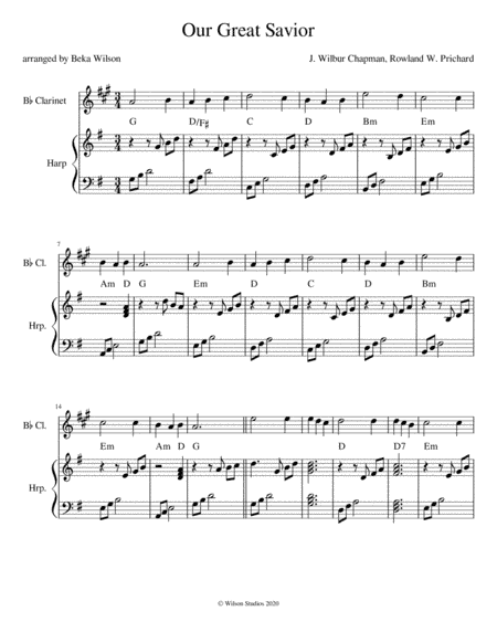 Our Great Savior (Jesus What a Friend For Sinners) (arr. Beka Wilson)