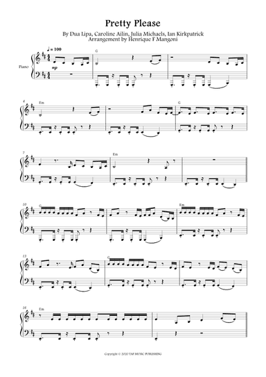 Pretty Please (arr. Henrique F Mangoni)