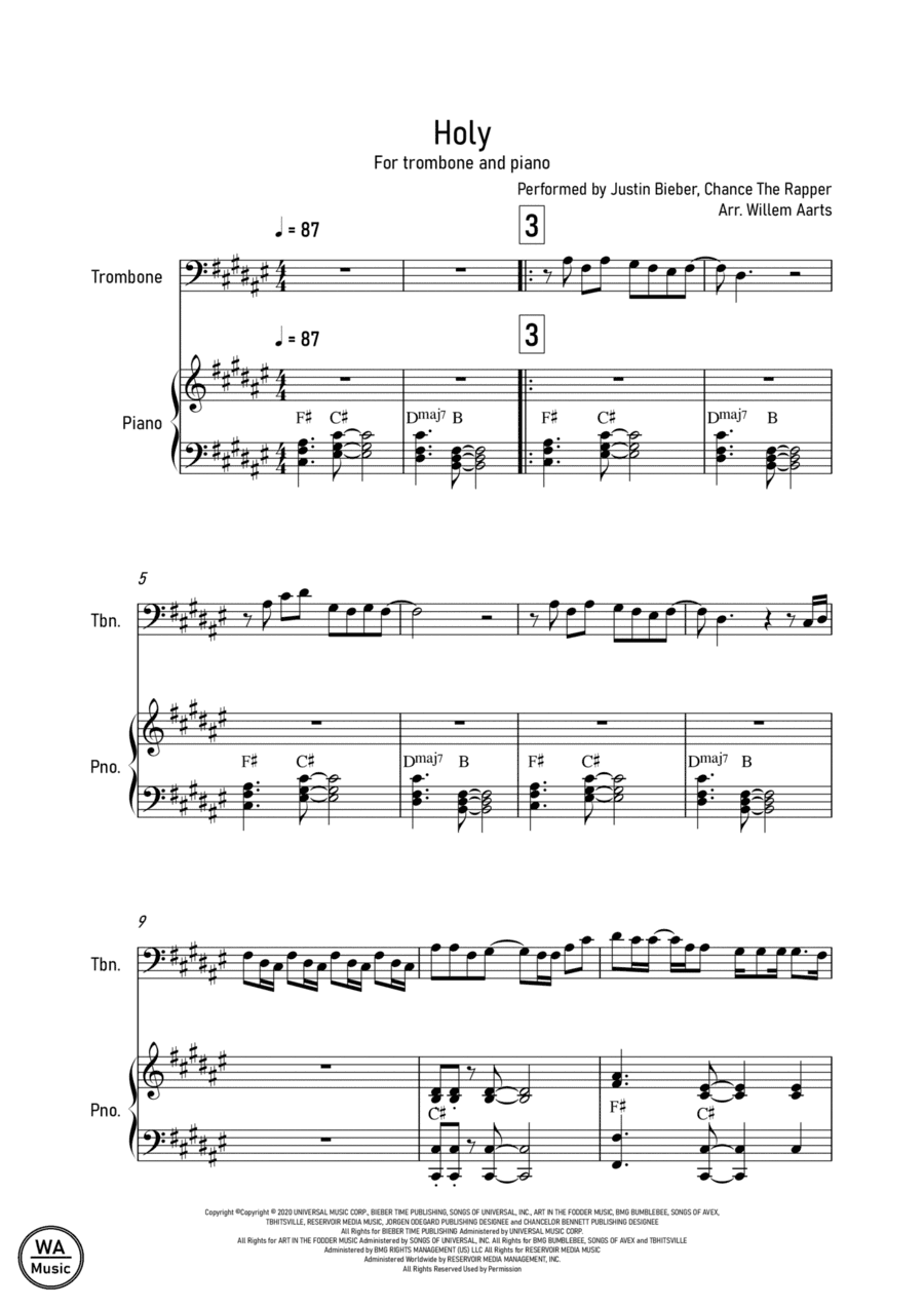 Holy (arr. Willem Aarts)