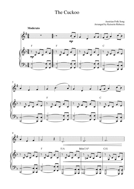 The Cuckoo (arr. Kaiserin Rebecca)