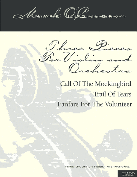 Three Pieces For Violin and Orchestra "Violin Concerto No. 2" (string parts – violin and symphony