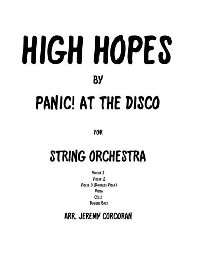 High Hopes (arr. Jeremy Corcoran)