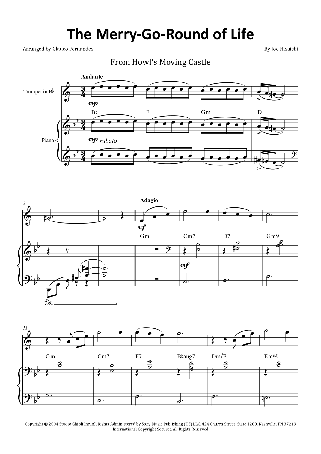 Merry-go-round Of Life (arr. Glauco Fernandes)