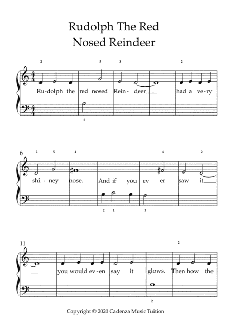 Rudolph The Red-nosed Reindeer (arr. Daniel Nicholson)
