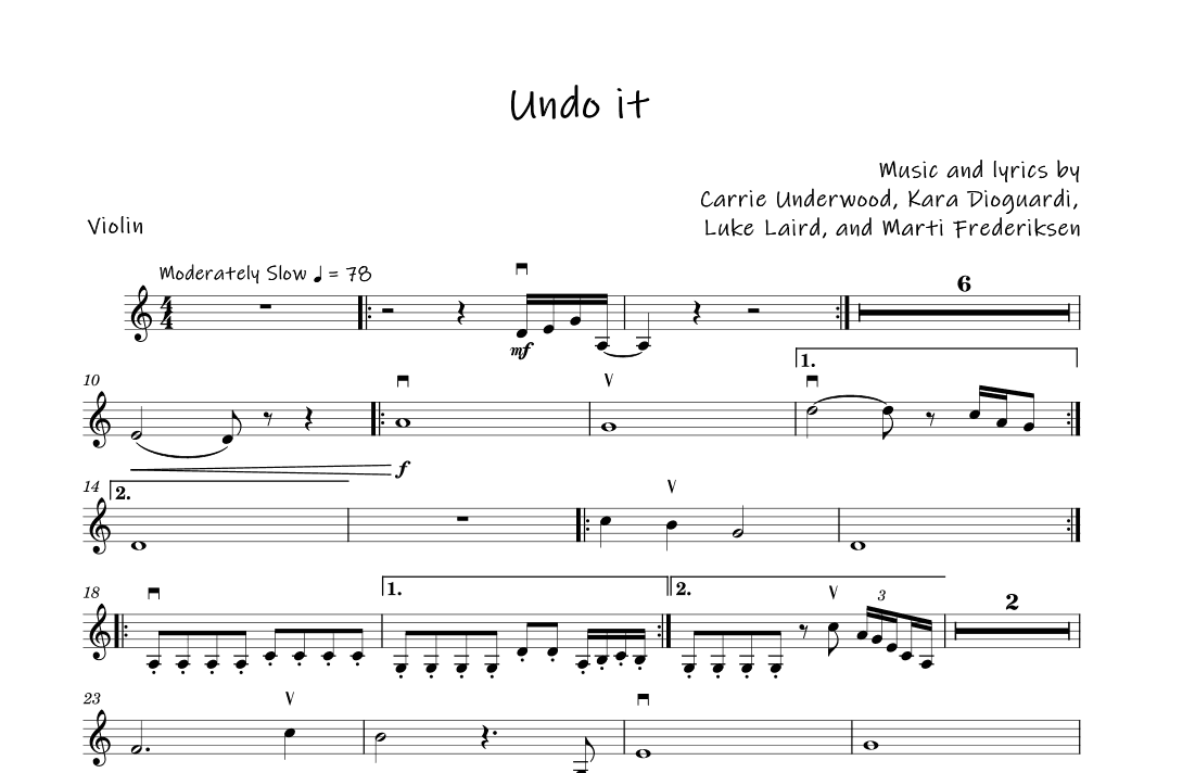 Undo It (arr. David Lartey)