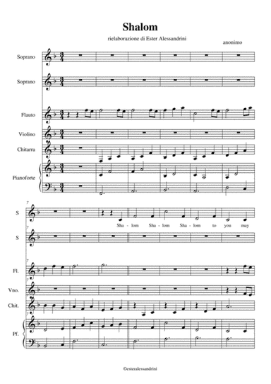 Shalom (arr. Ester Alessandrini)