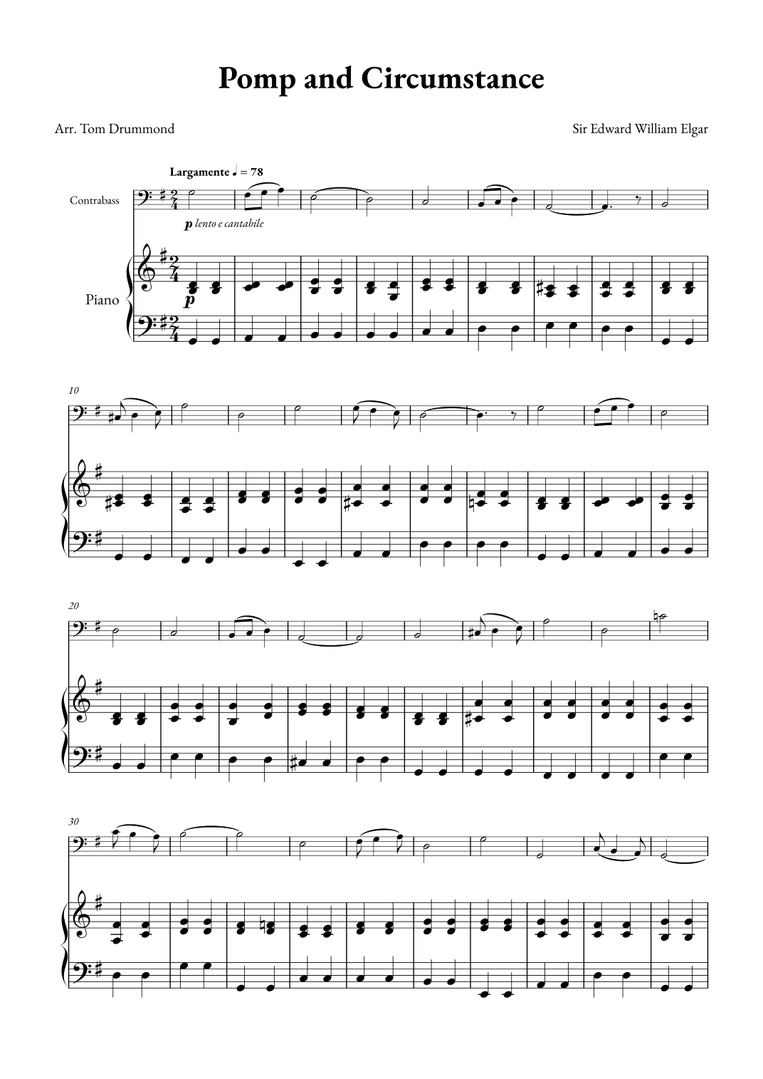 Pomp and Circumstance (arr. Tom Drummond)