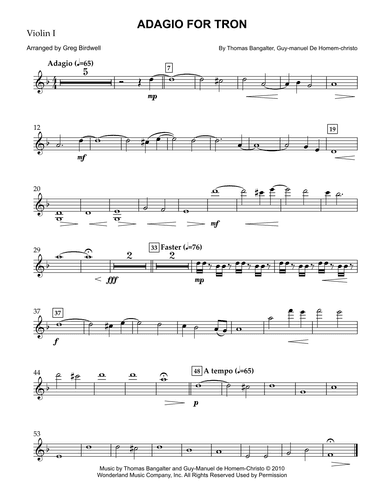 Adagio For Tron (arr. Greg Birdwell)