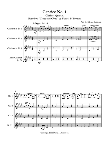 Caprice No. 1 (arr. David M. Sampson)