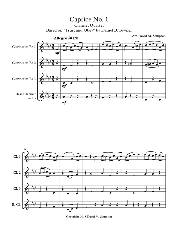 Caprice No. 1 (arr. David M. Sampson)