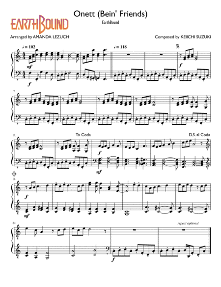 Onett (bein Friends) (arr. Amanda Lezuch)