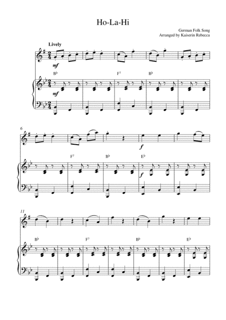 Ho-La-Hi (arr. Kaiserin Rebecca)