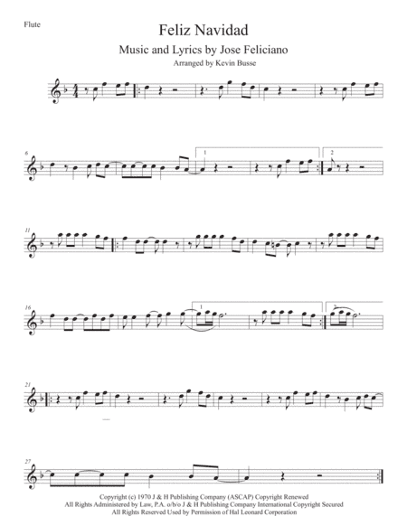 Feliz Navidad (arr. Kevin Busse)