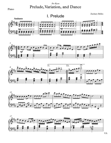 Prelude, Variation, and Dance